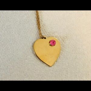 Gold heart necklace
